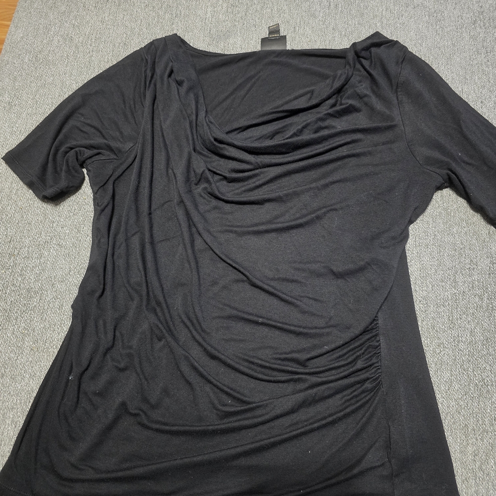 Worthington Black Short Sleeve Top